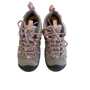 Keen Voyageur Womens Hiking Shoes Gray & Pink EU 37 US 6.5 Waterproof Gorpcore